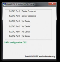 Gigabyte 6 series SATA Check
