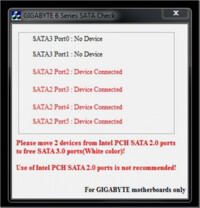 Gigabyte 6 series SATA Check