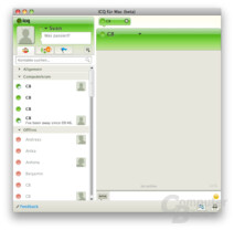 ICQ für Mac (Nachrichtenfenster)