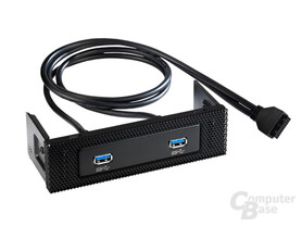 USB-3.0-Blende mit Mainboard-Anschluss