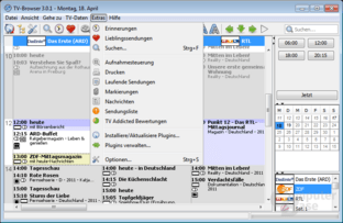 TV-Browser – Extras