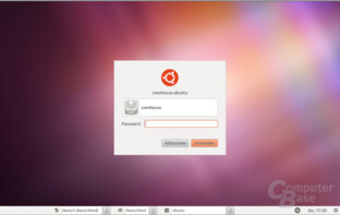 Ubuntu 11.04 – Anmeldung