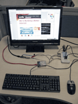 17-Euro-Hardware, per HDMI an den Monitor angeschlossen