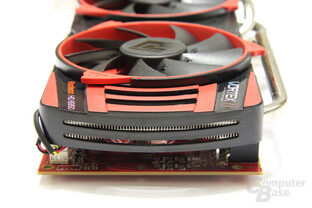 Radeon HD 6950 Vortex PCS+ von hinten Radeon HD 6950 Vortex PCS+ von hinten