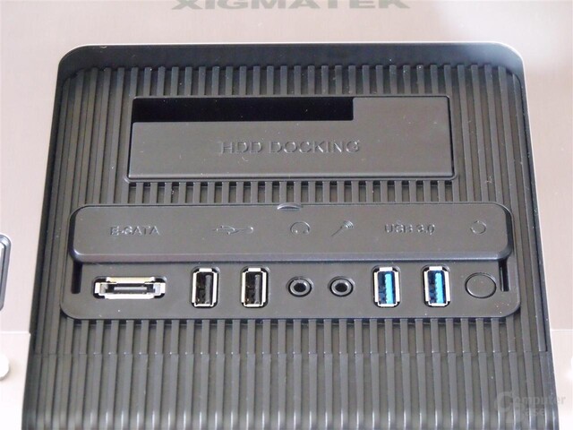 Xigmatek Elysium – Frontpanel & Festplatten-Dock