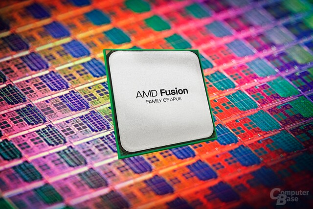 Prozessor vor „Llano“-Wafer