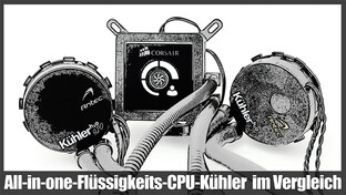 Flüssigkeitskühler von Corsair und Antec