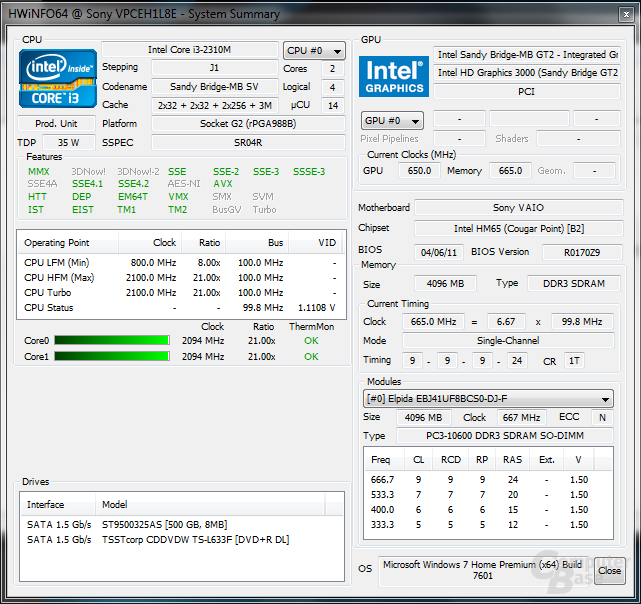 Hardware Info 64 - Last