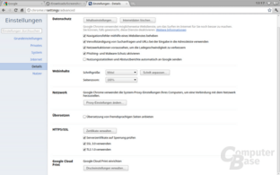 Chrome OS: Einstellungen