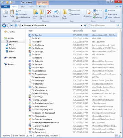 Windows 8 Explorer