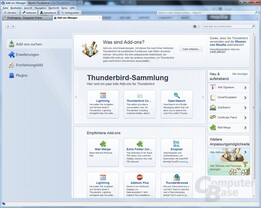 Thunderbird 7: Add-ons-Manager