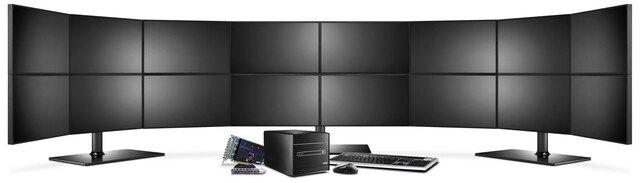Shuttle H7 5820S mit 16 Bildschirmen