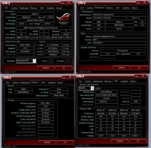 AMD FX-8150 bei knapp 8,6 GHz