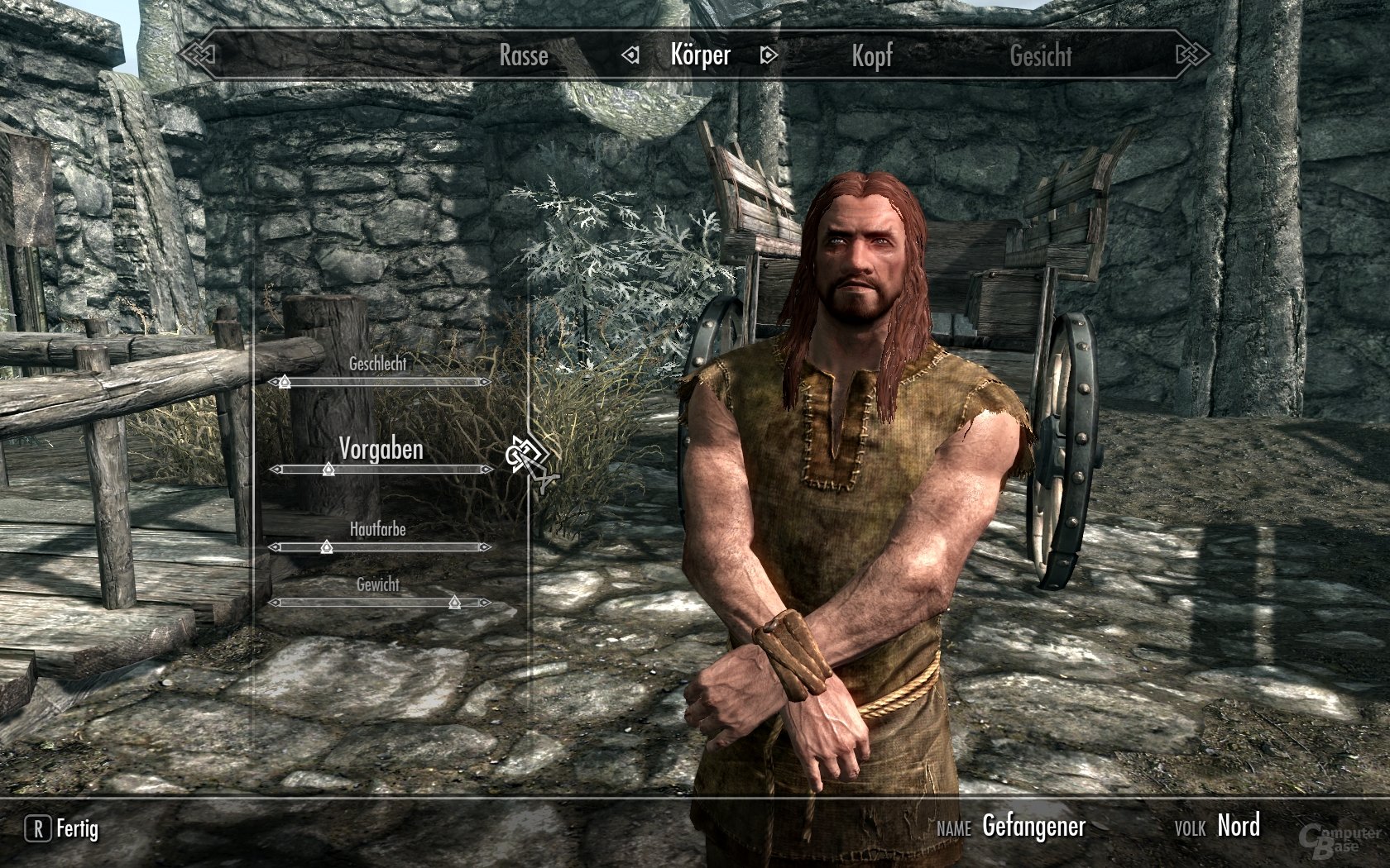 Skyrim - Charaktererstellung