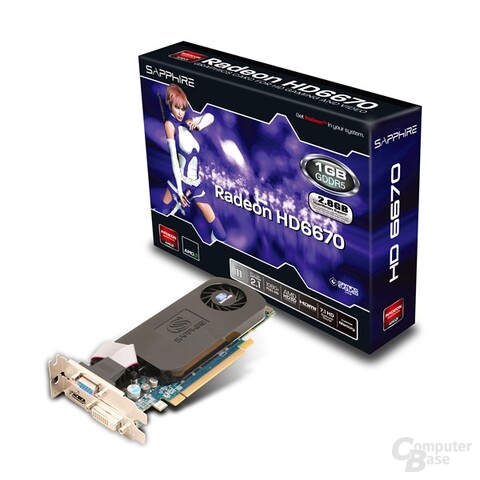 Sapphire Radeon HD 6670 im Low-Profile-Format
