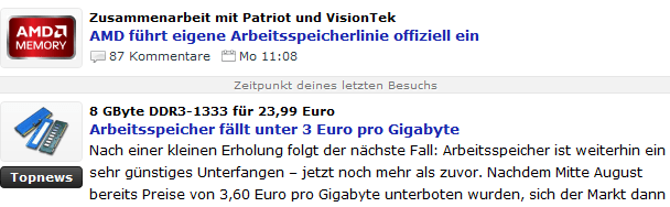 „Zeitpunkt deines letzten Besuchs“-Leiste