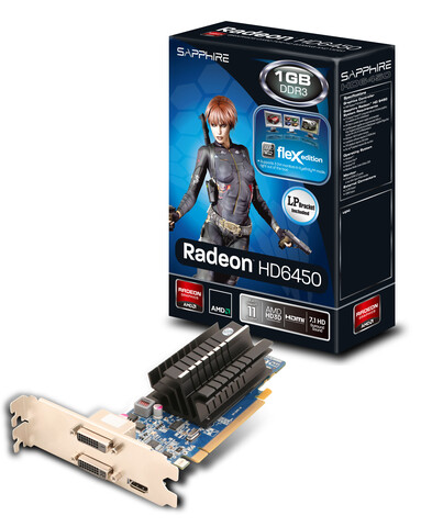 Sapphire HD 6450 FleX für drei DVI-Monitore