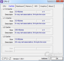 Cache des Intel Core i7-3820 Cache des Intel Core i7-3820