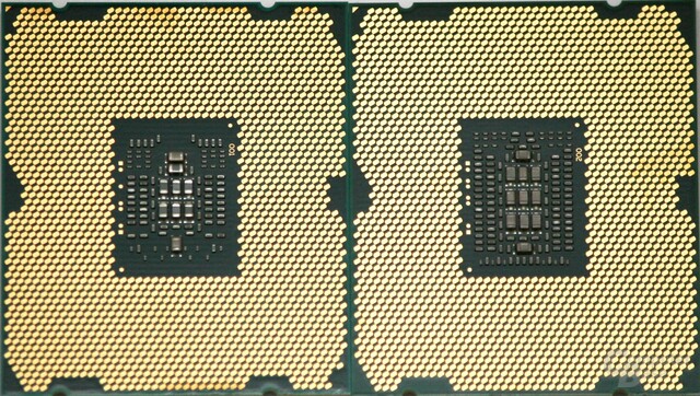 Intel Core i7-3820 links vs. Intel Core i7-3960X rechts