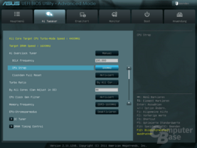Optionen beim Overclocking Optionen beim Overclocking