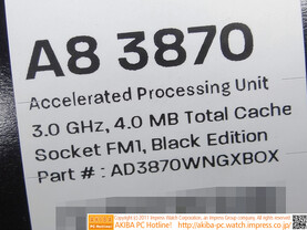 AMD A8-3870: „K“ oder doch „Black Edition“?