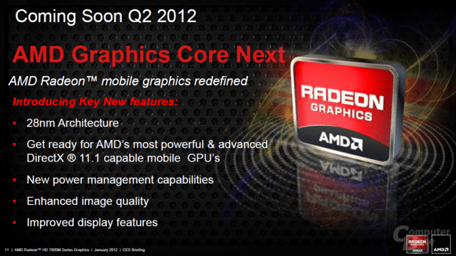 AMD Radon HD 7000M auf 28-nm-Basis