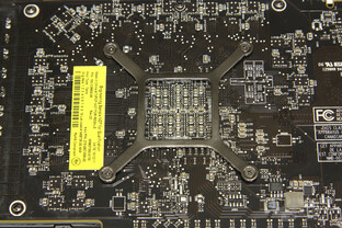 Radeon HD 7950 GPU-Rückseite Radeon HD 7950 GPU-Rückseite