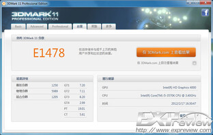 Core i5-3570K im 3DMark 11 Entry