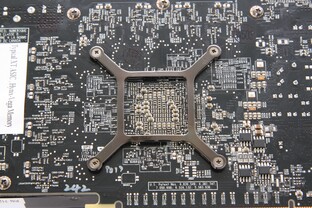 Radeon HD 7870 GPU-Rückseite Radeon HD 7870 GPU-Rückseite