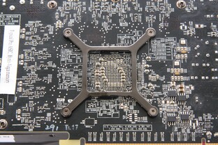 Radeon HD 7850 GPU-Rückseite Radeon HD 7850 GPU-Rückseite