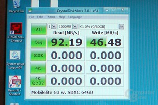 CrystalDiskMark Kingston MobileLite G3