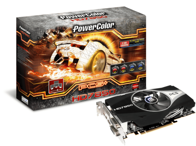 PowerColor PCS+ HD 7850 mit 1 GHz GPU-Takt