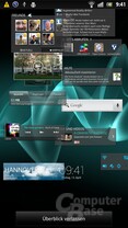 Homescreen-Übersicht