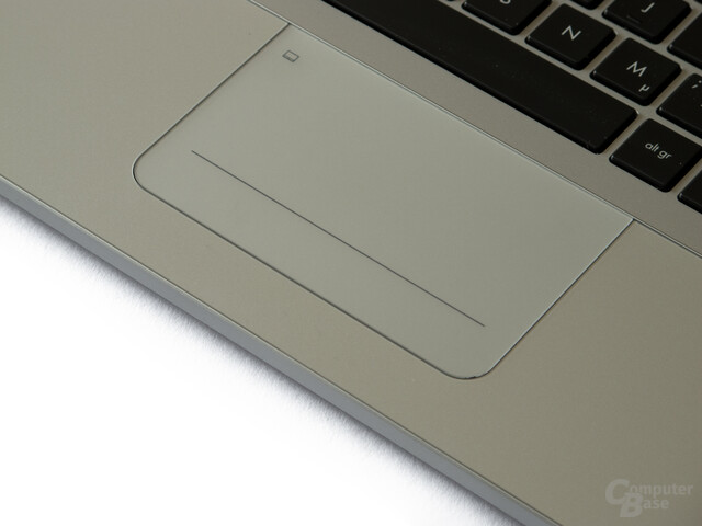 Sehr glattes Touchpad