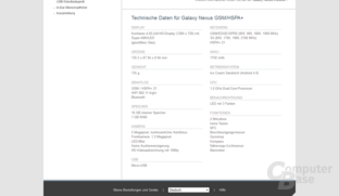 Galaxy Nexus im Google-Play-Shop