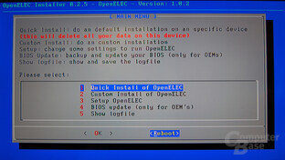 OpenELEC auf der Zbox nano XS AD11 Plus OpenELEC auf der Zbox nano XS AD11 Plus