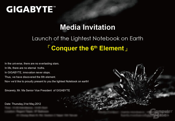 Gigabyte-Einladung