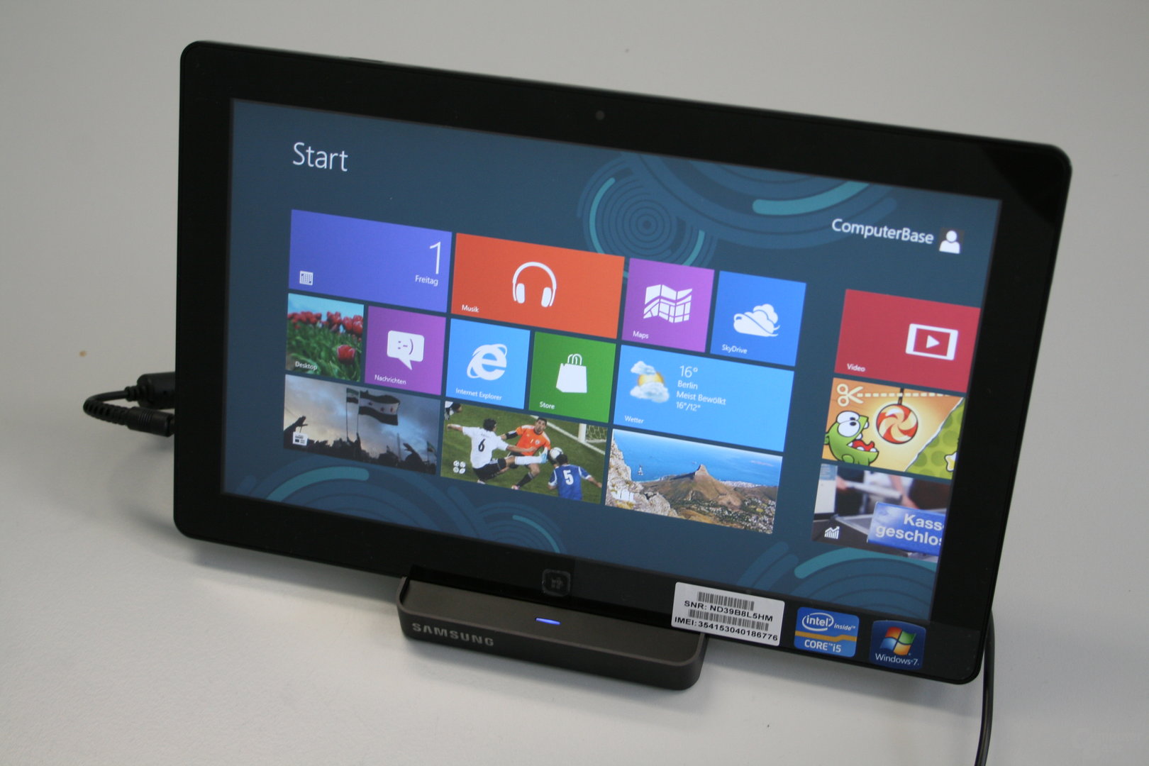 Windows 8 auf dem Tablet