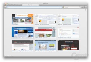 Mozilla Firefox 13 – Neuer Tab