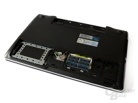 Leicht zugänglich: HDD und RAM