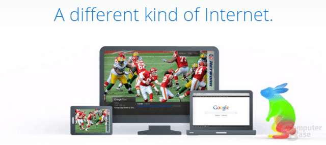 Auszug aus der Google-Fiber-Internetseite