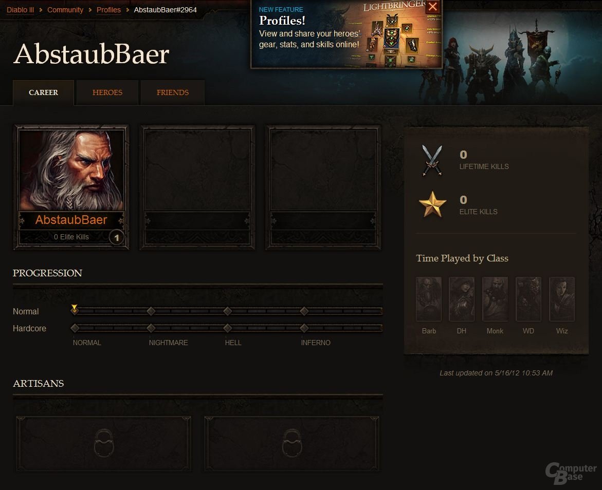 Diablo 3 – Charakterprofile