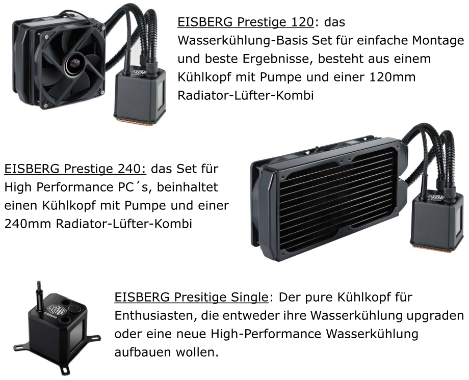 Cooler Masters neue Eisberg-Prestige-Serie