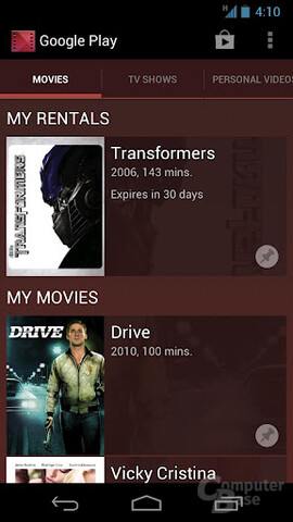 Google Play: Filmverleih startet in Deutschland