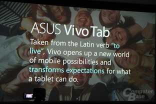 Präsentation der Asus-Tablets