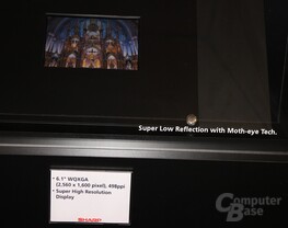 Sharps IGZO-Display mit 6,1 Zoll