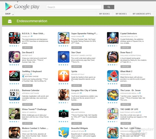 Sommerschlussverkauf im Google Play Store