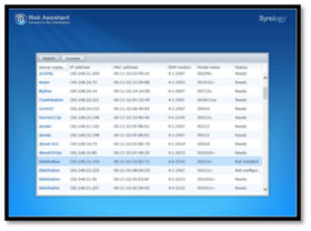 Automatisches Auffinden der Synology-Geräte