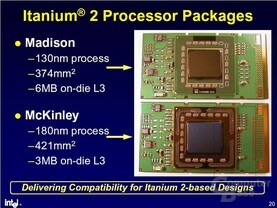 Itanium 2 - Madison - McKinley - Vergleich