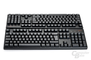 Deutsches Tastaturlayout mit und ohne Beschriftung
